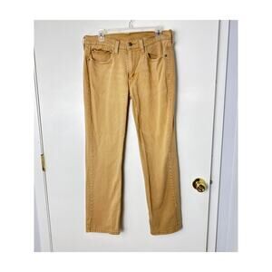 Levi’s 514 Men’s Straight Fit Jeans Khaki Tan Size 32x32